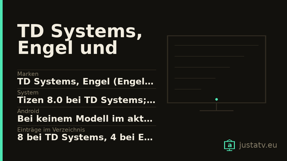 Datenkarte des TD Systems, Engel und Nevir mit den wichtigsten Werten