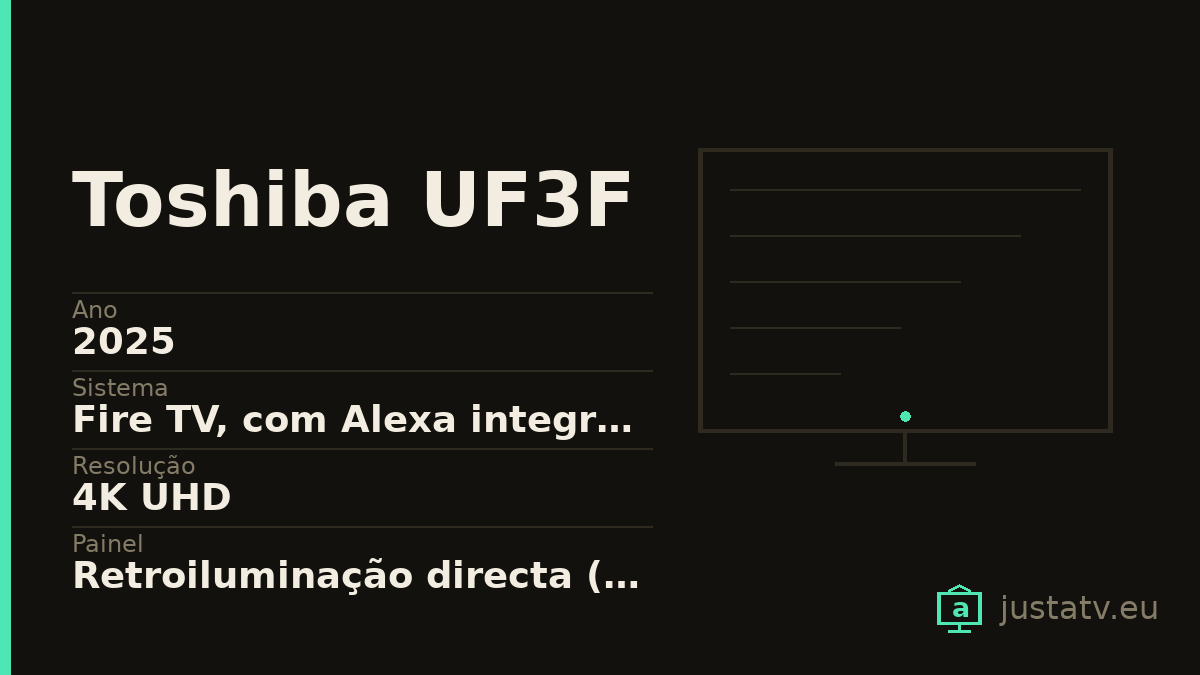 Ficha visual do Toshiba UF3F com os dados principais